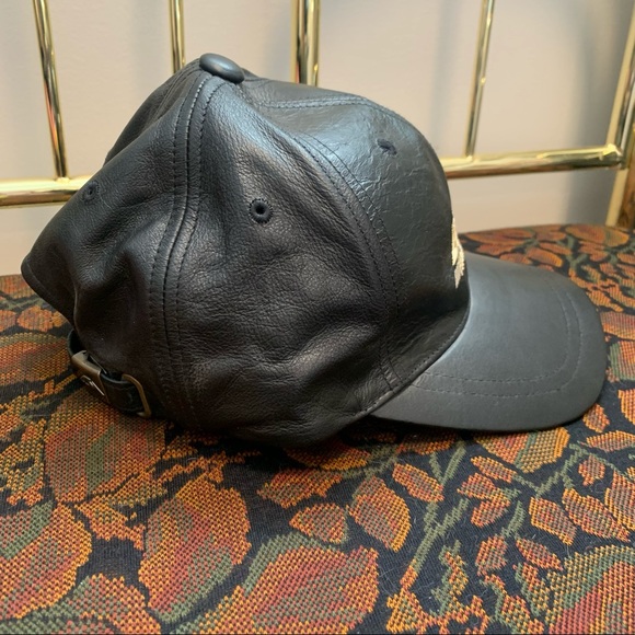 Leather Embroidered Baseball Hat - Picture 4 of 9